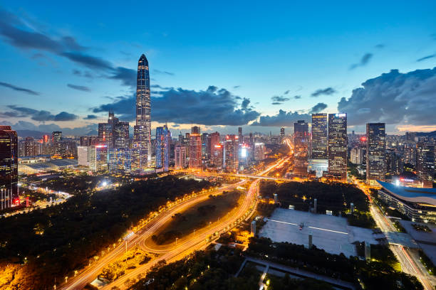 istock Shenzhen city skyline 1307506939