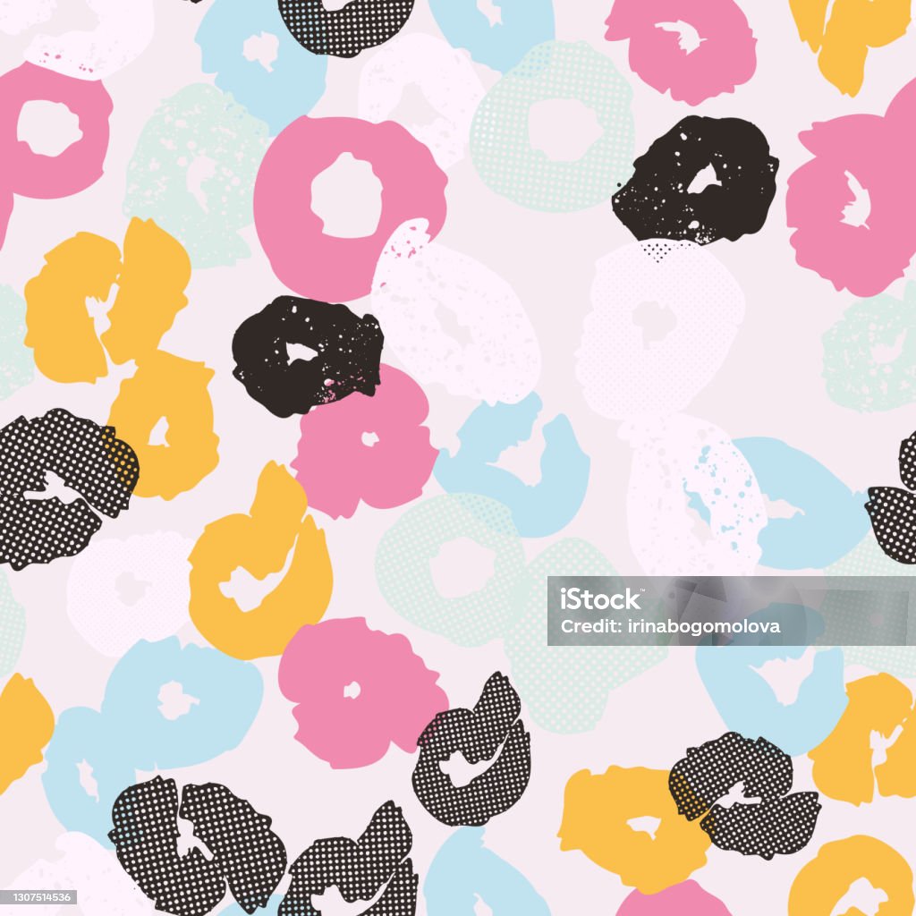 Color Pattern Header Colorful Seamless Pattern Background Header Collage With Different ...