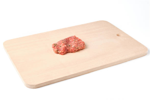 High resolution image of raw ground beef ideal for recipes, butcher shop, or supermarket use.
