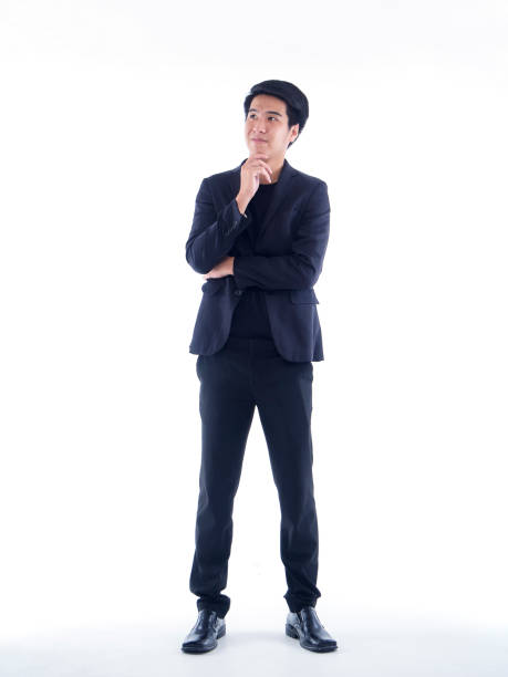 istock Full length portrait of handsome man on white background 1307529529
