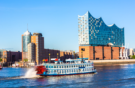 Hamburg Skyline with River Elbe