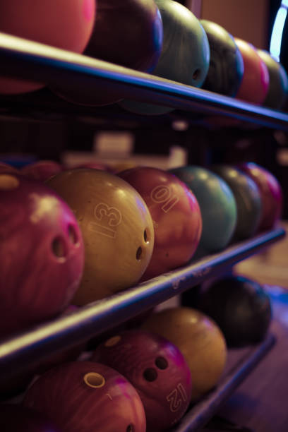 istock Bowling alley.  Focus is on background. 1307532592