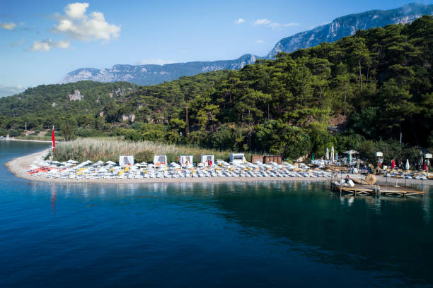istock Beach and sunbeds . Marmaris - Turkey 1307537931