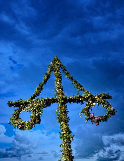 istock Maypole at midsummer festival in Sweden 1307540365