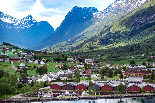 The small village of Olden in Norway is a popular travel destination