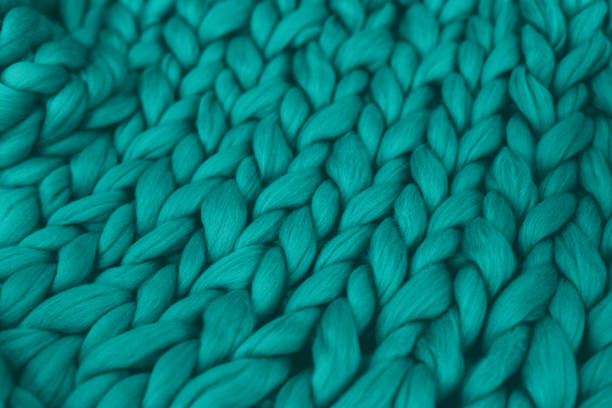 istock Merino wool handmade knitted large blanket 1307547171