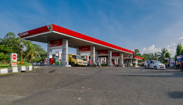 Gas Station stock photo