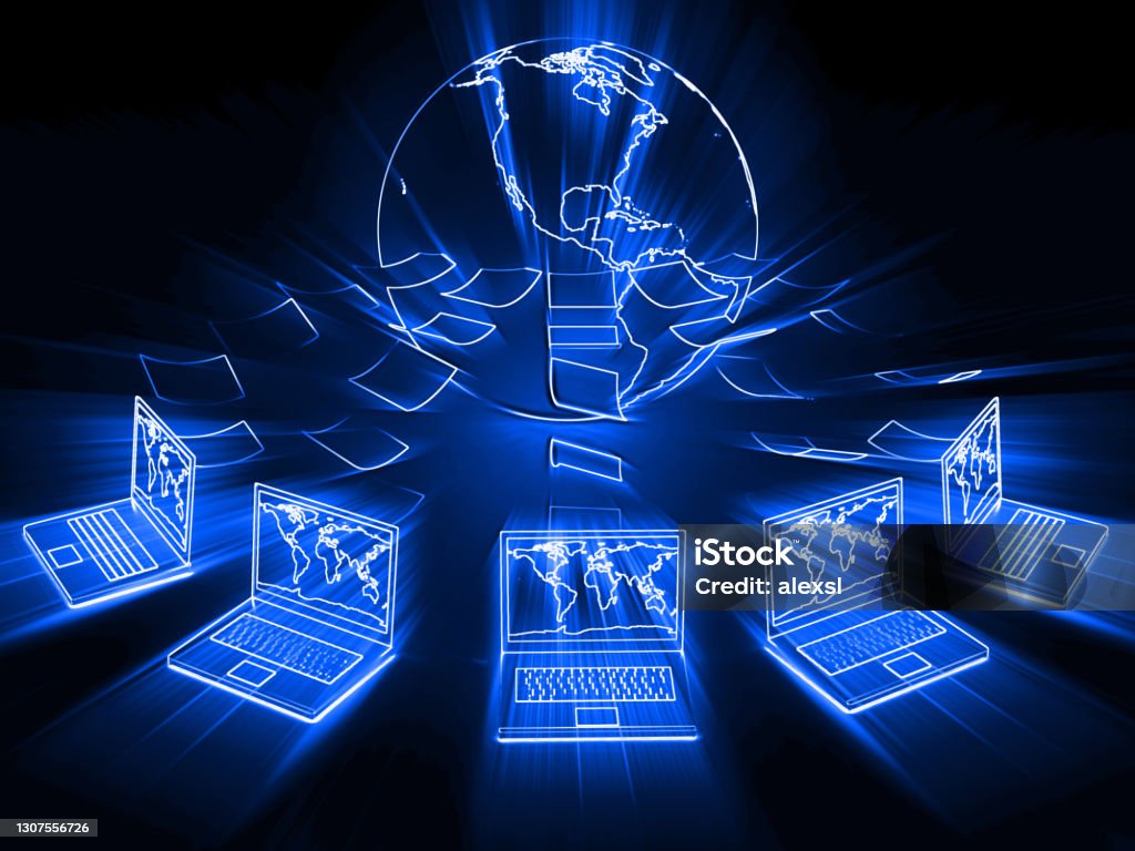 Internet In Computing Computer Network Internet Cloud Computing Big Data Technology Stock ...