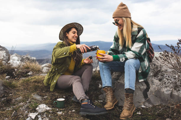istock Two women enjoy nature 1307566839