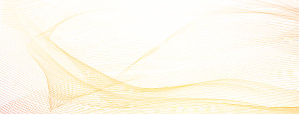jasnoczerwony, żółty wzór siatki, giloty. pastelowy kolorowy znak wodny. płynące subtelne linie, krzywe squiggle. wektor nowoczesne tło. abstrakcyjny wzór czeku, vouchera, karty upominkowej, certyfikatu, strony docelowej, baneru, ulotki. ilustracja - striped technology backgrounds netting stock illustrations