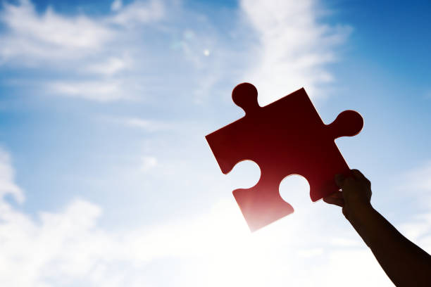 istock Cropped Hand Holding Jigsaw Pieces 1307571668