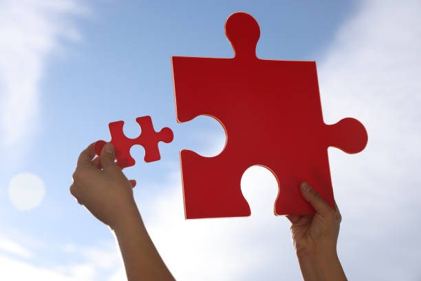 istock Cropped Hand Holding Jigsaw Pieces 1307572098