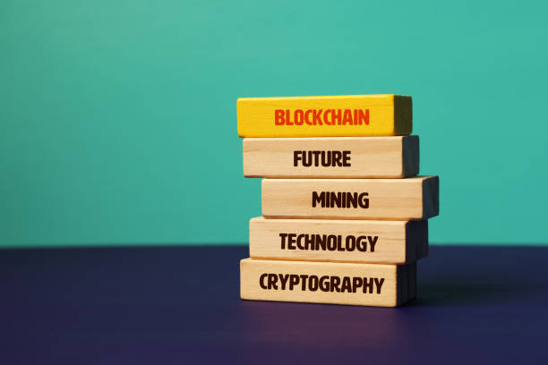 istock Blockchain word on wood block 1307572360