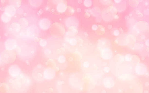 różowe tło bokeh. ilustracja wektorowa. - pink backgrounds glitter shiny stock illustrations