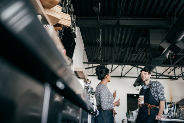 istock Business partners at coffee shop 1307585756