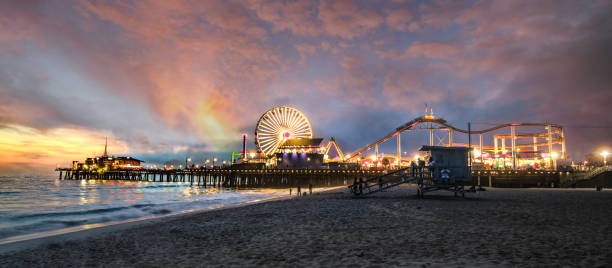 santa monica pier los angeles kalifornien - santa monica city of los angeles los angeles county santa monica pier stock-fotos und bilder