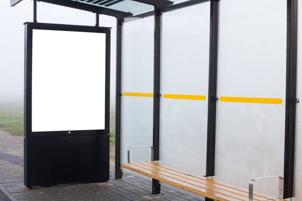 istock Banner for advertising at bus stop isolated 1307591246