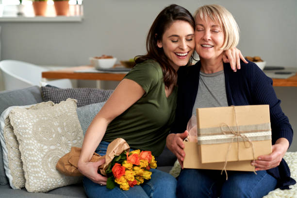 istock Present from a daughter for her mother 1307595387