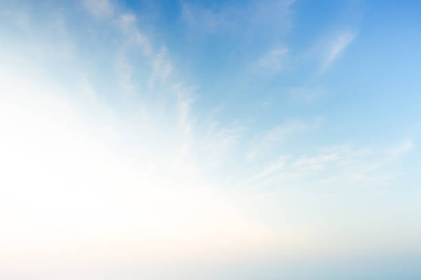 Sky blue or azure sky and clouds is bright white background. Everything lies above surface atmosphere outer space is sky. Cloud is aerosol comprising visible mass liquid, for creative design graphic