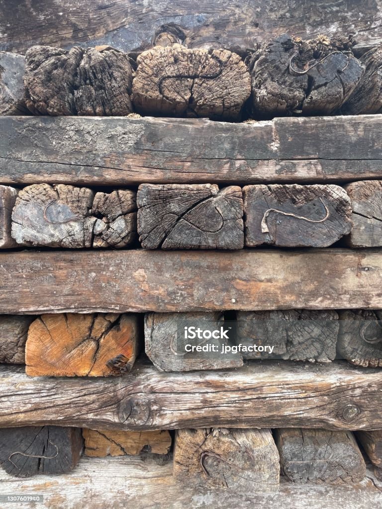 Dar Timber Stack Railroad Timber Stack Stock Photo - Download Image Now - Backgrounds ...