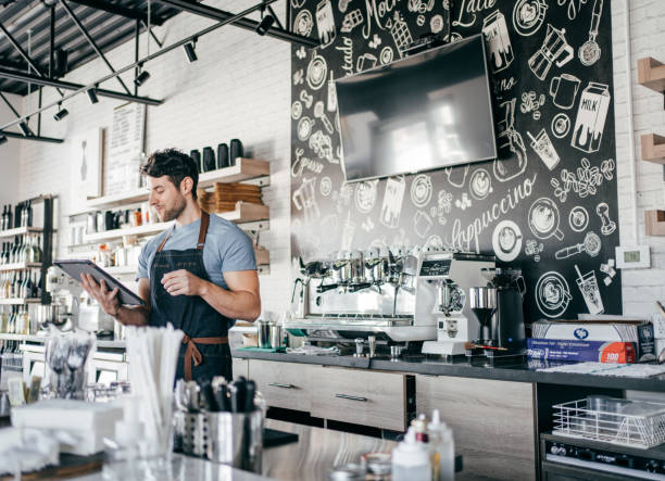 istock Working on bills and business tax preparation 1307604071