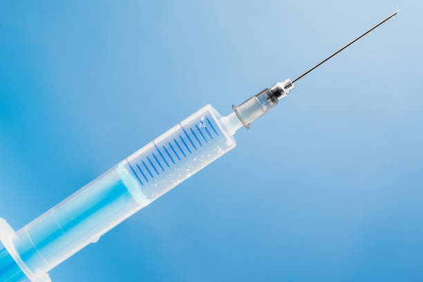 istock Medical disposable syringe 1307604795