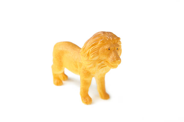 istock Toy lion isolated against on a white background. 1307614097