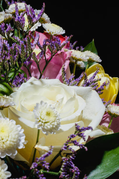 istock Spring bouquet of bright multi-colored flowers close-up 1307619490