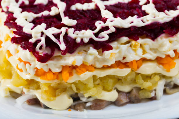istock Closeup of Dressed herring 1307622316