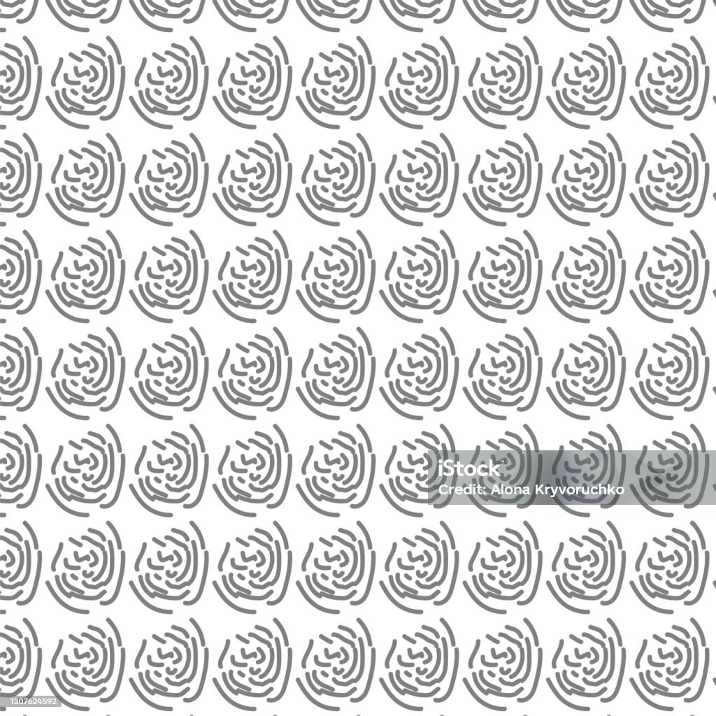 Twotone Seamless Pattern Floral Print Vector Graphics Stock ...
