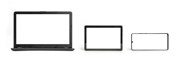 istock Laptop, tablet and smartphone white background 1307624867