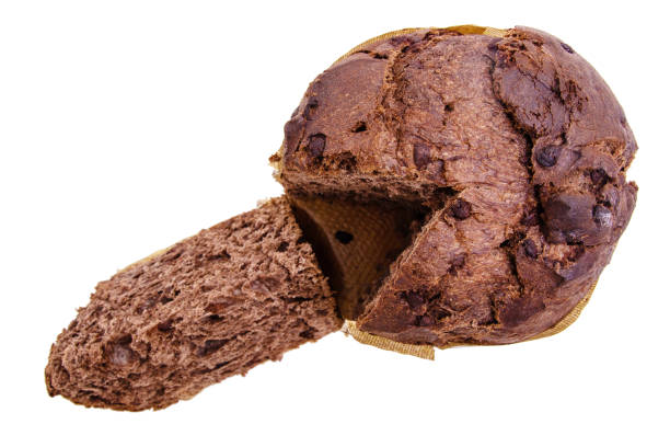 istock cut chocolate panettone isolated on white background 1307627433