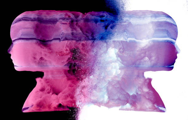 istock Face seen from the side. Brain problems. Degenerative disease. Bipolar disorder, schizophrenia 1307633258