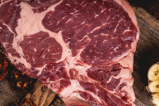 istock Piece of beef raw meet. 1307637782