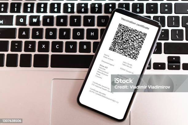 Digital Certificate For Vaccination For Covid19 That Allows Travelling Stock Photo - Download Image Now