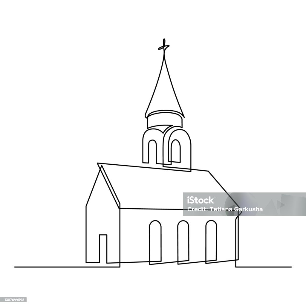 Church Building Stock Illustration - Download Image Now - Church ...