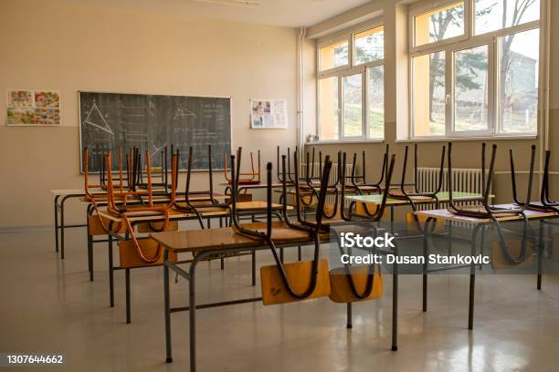 Empty Classroom Stock Photo - Download Image Now - School Building, Education, Classroom