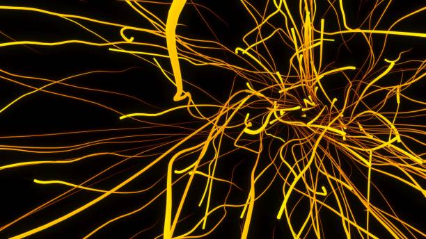 istock Swirl spline line abstract background. desktop wallpaper. 1307658597