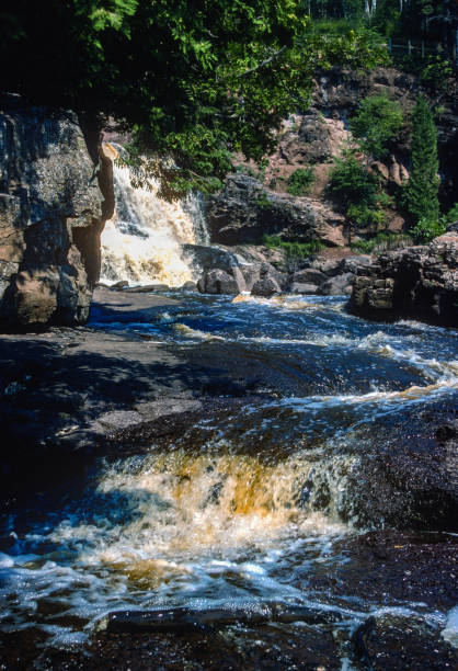 istock Gooseberry Falls State Park - Falls & Water Flow Vertical - 1988 1307671958