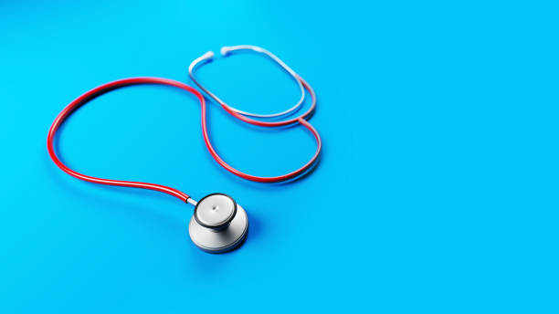 istock Healthy life concept Stethoscope object On the blue-colored background 1307685518