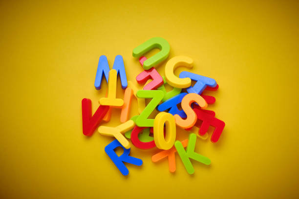 cursive letters on a blue background