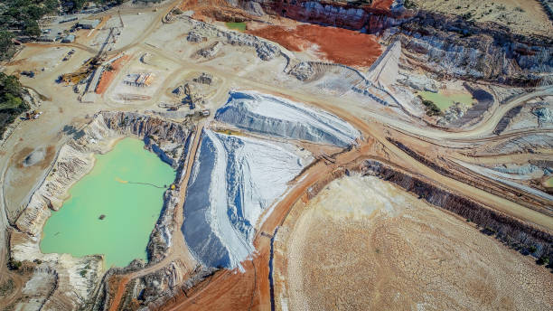 istock Aerial image of the Axedale Quarry 1307689656