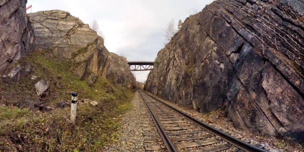 istock A section of the Beloretsk narrow-gauge road 1307689758