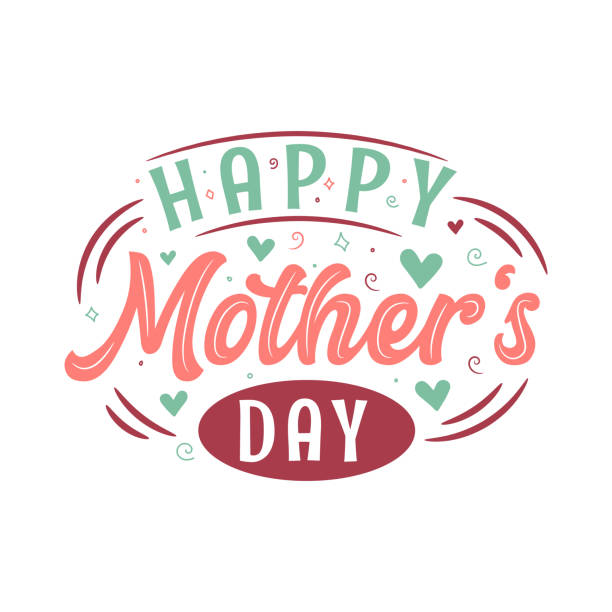 Happy mother's day, mothers day vector design Happy mother's day, mothers day vector design family word art stock illustrations
