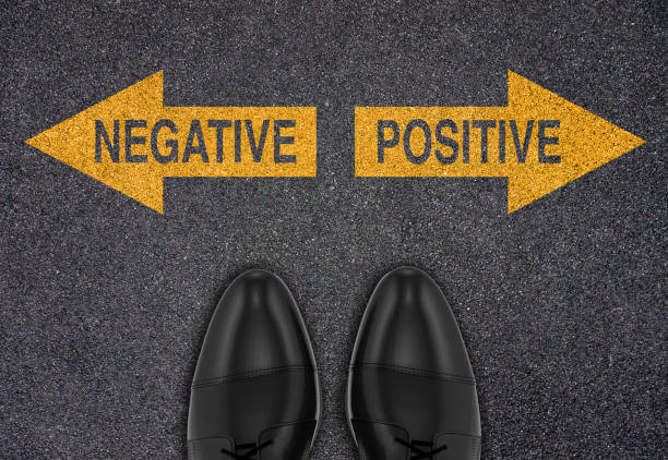 istock Decision at a crossroad - Negative or Positive 1307691600