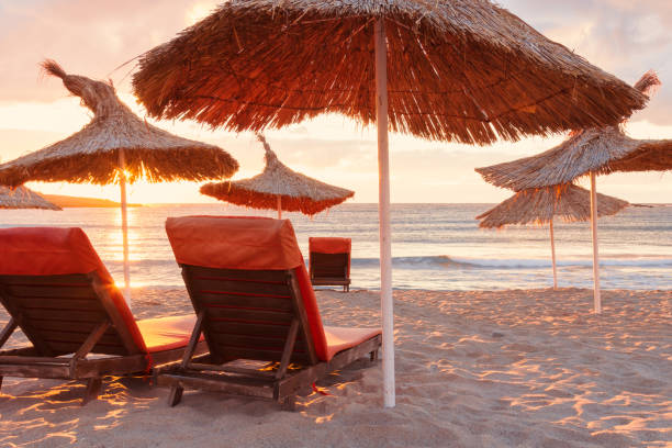 istock Sunset / sunrise on the beach 1307692361