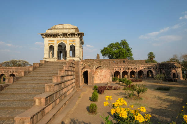 Ashrafi Mahal in Mandu, Madhya Pradesh, India stock photo