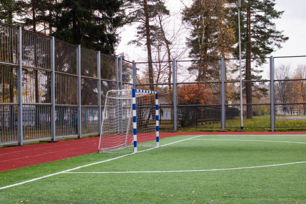 istock The gate on football field in stadiun 1307696542