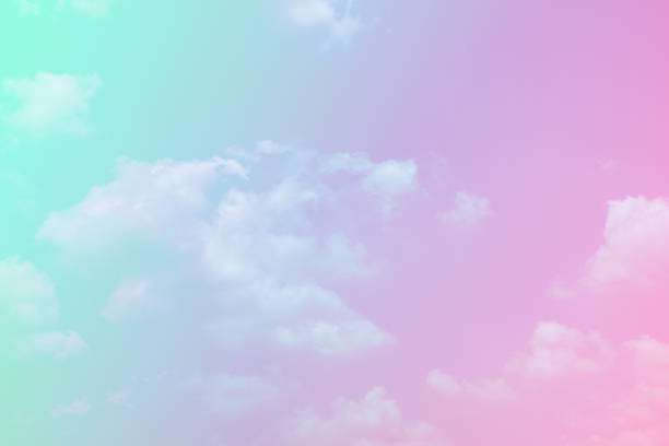 istock beauty multicolor abstract image freshness air on sky fluffy clouds  pastel on white cloud. colorful layer . 1307697704
