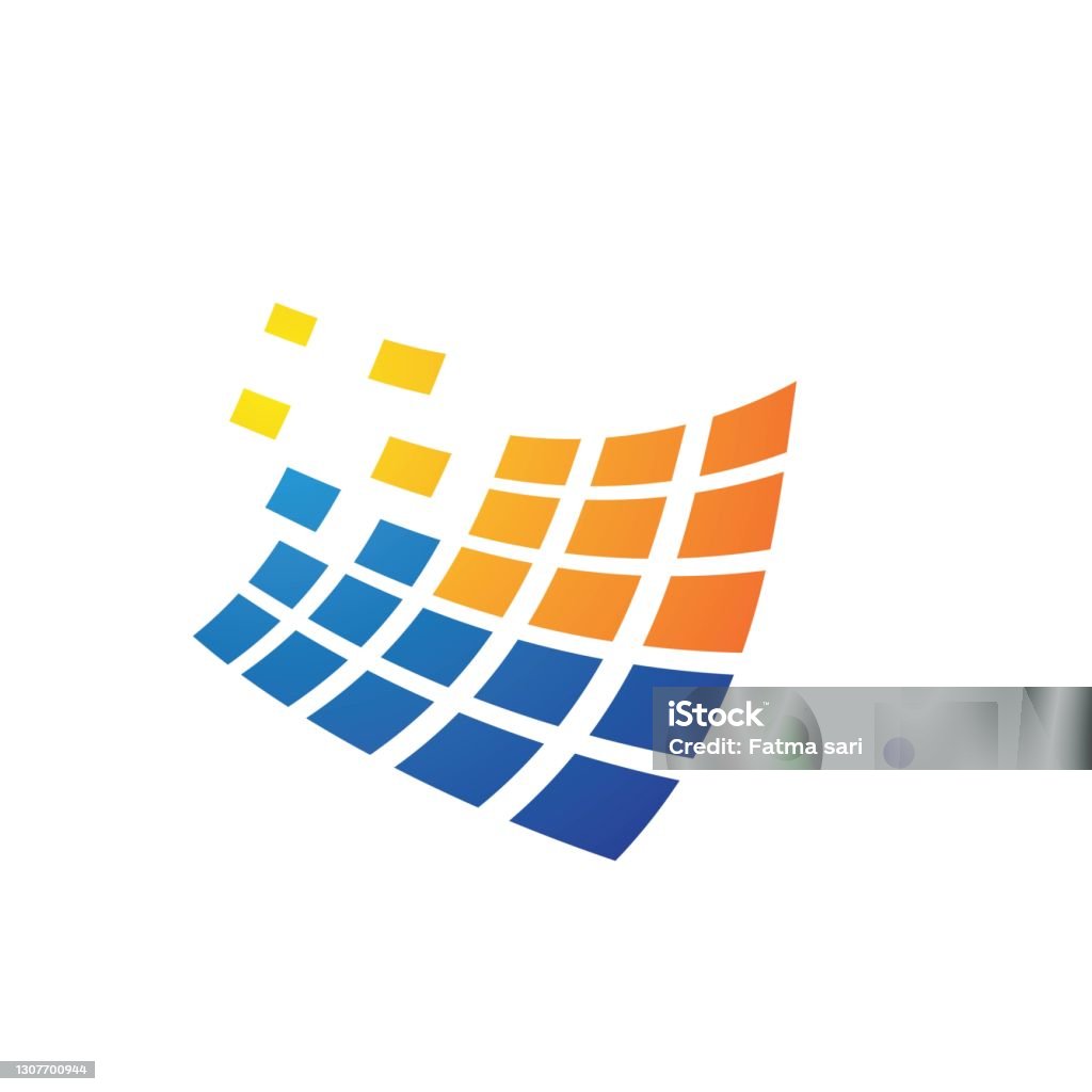 Solar Tech Logo Template Stock Illustration - Download Image Now ...